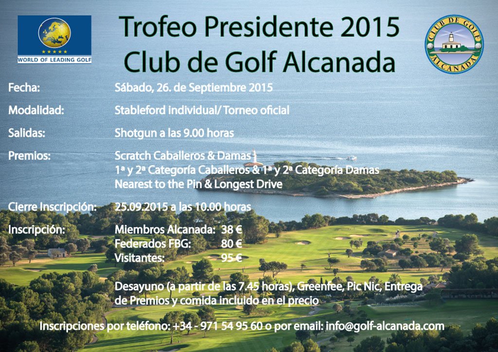 President Trophy 2015 at Alcanada Golf