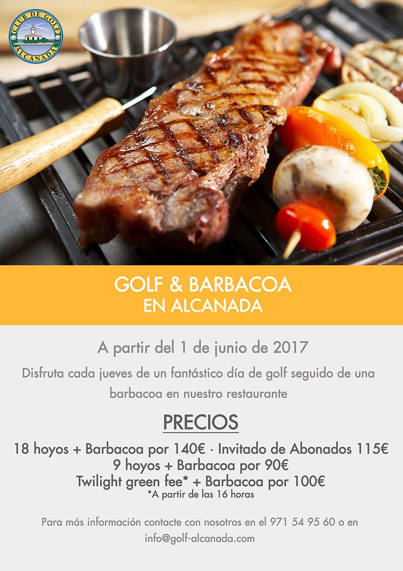 A PARTIR DE JUNIO, ¡GOLF Y BARBACOA EN ALCANADA!