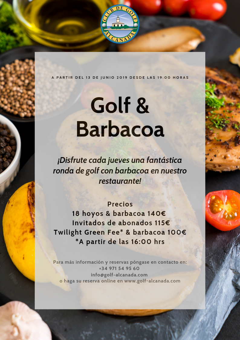 A PARTIR DE JUNIO, ¡GOLF Y BARBACOA EN ALCANADA!