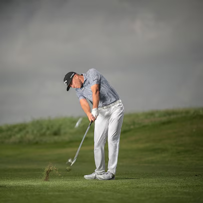 adjust the spin with irons in golf